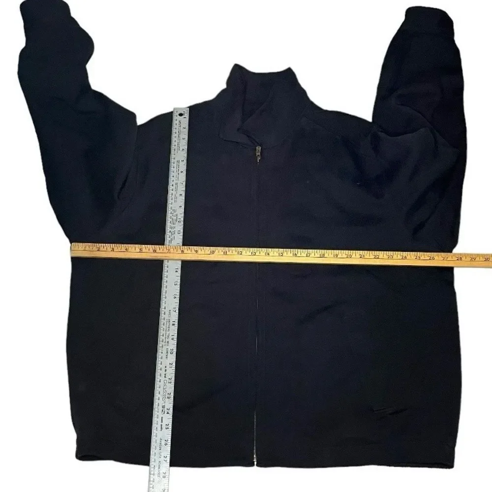 TOMMY BAHAMA Mens Black Jacket Lightweight Silk Blend Lined Full Zip Size XL